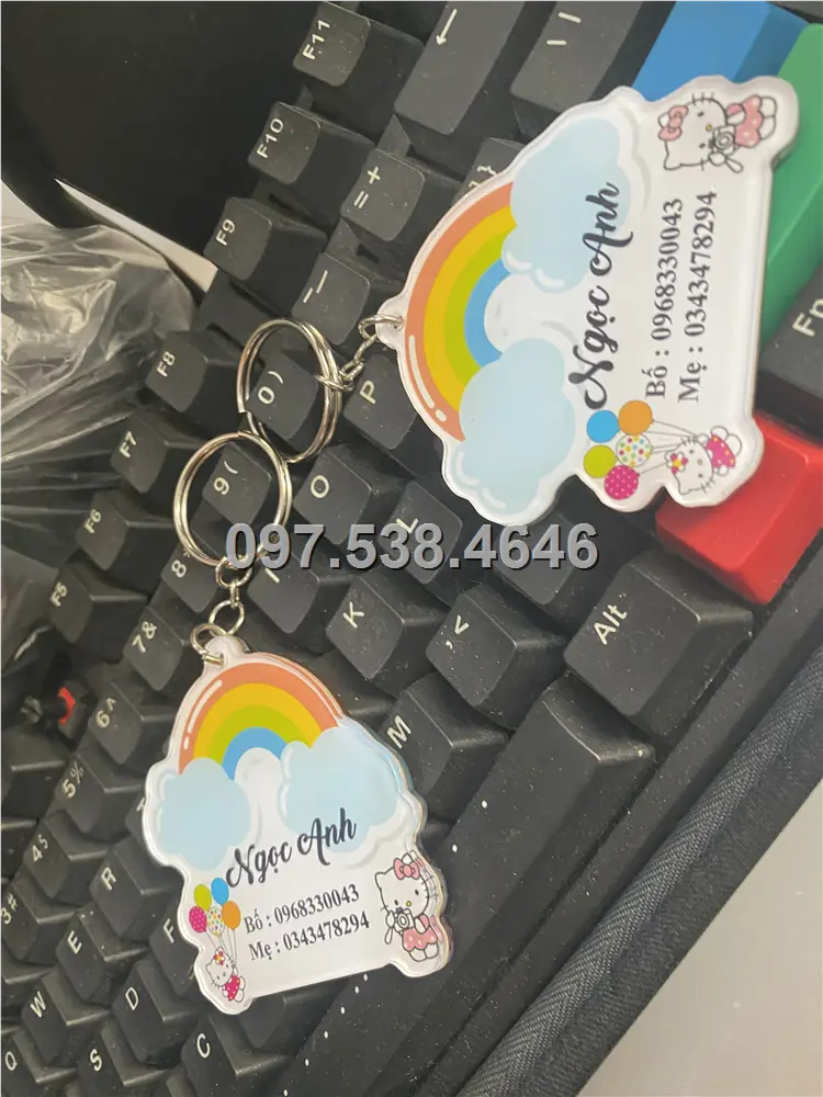 Móc Khóa Logo Treo Theo Yêu Cầu tại Ninh Bình, Giá Xưởng, Cắt Laser, Mica Trong Suốt Dày 4mm , kích thước 4.5x5.5 cm , Giá Tận Gốc, Free Ship Từ 30 Cái 2 Móc Khóa Logo Treo Theo Yêu Cầu tại Ninh Bình, Giá Xưởng, Cắt Laser, Mica Trong Suốt Dày 4mm , kích thước 4.5x5.5 cm , Giá Tận Gốc, Free Ship Từ 30 Cái - Ảnh 2