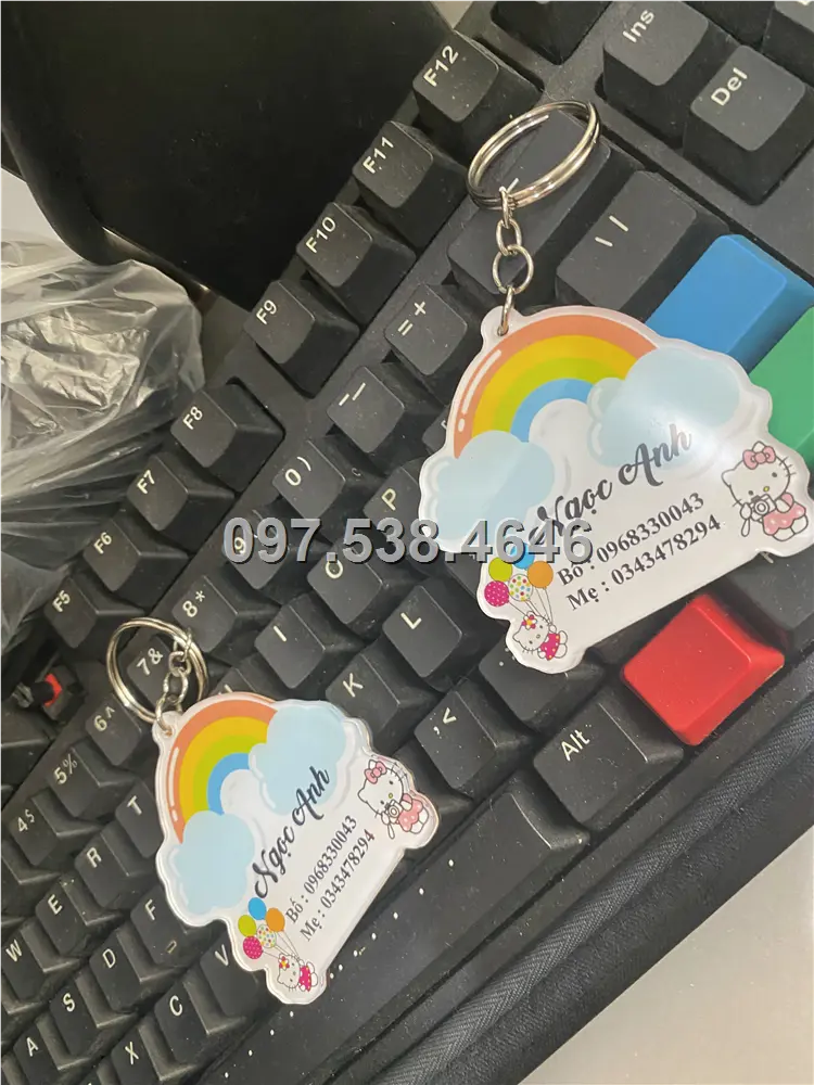 Móc Khóa Logo Treo Theo Yêu Cầu tại Ninh Bình, Giá Xưởng, Cắt Laser, Mica Trong Suốt Dày 4mm , kích thước 4.5x5.5 cm , Giá Tận Gốc, Free Ship Từ 30 Cái 3 Móc Khóa Logo Treo Theo Yêu Cầu tại Ninh Bình, Giá Xưởng, Cắt Laser, Mica Trong Suốt Dày 4mm , kích thước 4.5x5.5 cm , Giá Tận Gốc, Free Ship Từ 30 Cái - Ảnh 3