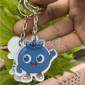 Móc Khóa Logo Treo Theo Yêu Cầu tại TPHCM, Giá Xưởng, Cắt Laser, Mica Trong Suốt Dày 4mm , kích thước 4.5x5.5 cm , Giá Tận Gốc, Free Ship Từ 30 Cái