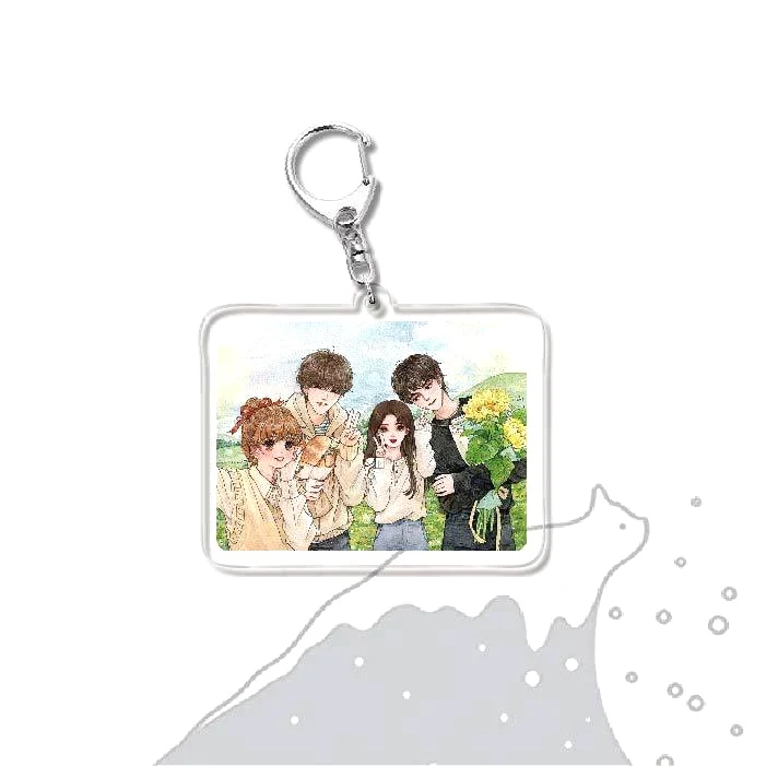 Móc Khóa MANHUA Khó Dỗ Dành Anime Chibi Xinh Xắn Đáng Yêu 5