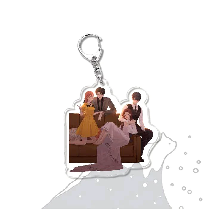 Móc Khóa MANHUA Khó Dỗ Dành Anime Chibi Xinh Xắn Đáng Yêu 6