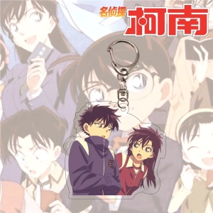 Móc Khóa Mặt Hình Nhân Vật Anime Thám Tử Lừng Danh Conan Chất Liệu Mica Trong Suốt In 2 Mặt, Kích Thước 5cm , Trang Trí Treo Cặp, Balo 1