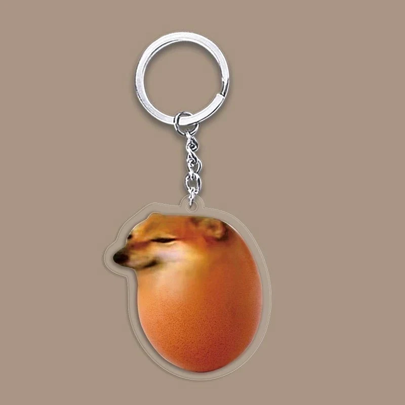 Móc Khóa Meme Chó Vàng Chó Pikachu Chó Ếch Chó Vô Tri Phụ Kiện Trang Trí Túi Xách Balo 3
