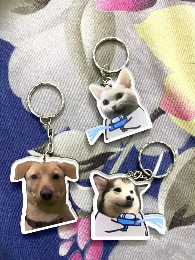 Móc Khóa Mèo Babi Phun Nước Cho Bạn Bè, Người Yêu, Móc Khóa Treo Cặp. Balo In Theo Yêu Cầu 3 Móc Khóa Mèo Babi Phun Nước Cho Bạn Bè, Người Yêu, Móc Khóa Treo Cặp. Balo In Theo Yêu Cầu 2