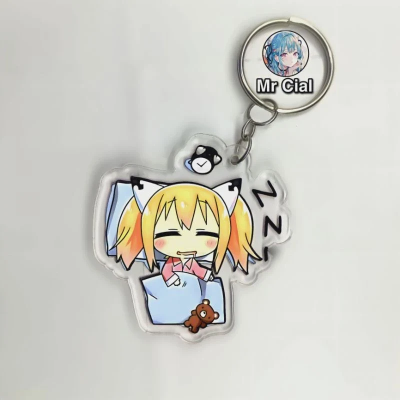Móc Khóa Mèo Đen , Móc Khóa Aiko Chan Chibi Siêu Dễ Thương, Theo Yêu Cầu Mica Trong Suốt In 2 Mặt , Trang Trí Treo Cặp, Balo 4