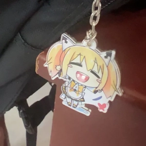 Móc Khóa Mèo Đen , Móc Khóa Aiko Chan Chibi Siêu Dễ Thương, Theo Yêu Cầu Mica Trong Suốt In 2 Mặt , Trang Trí Treo Cặp, Balo