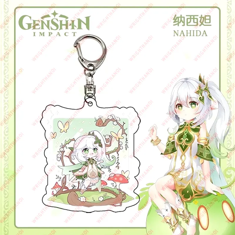 Móc Khóa Mica Anime Keychain Genshin Impact Grass God Nahida, Mica Trong Suốt In 2 Mặt, Kích Thước 5cm , Trang Trí Treo Cặp, Balo 3 Móc Khóa Mica Anime Keychain Genshin Impact Grass God Nahida, Mica Trong Suốt In 2 Mặt, Kích Thước 5cm , Trang Trí Treo Cặp, Balo 2