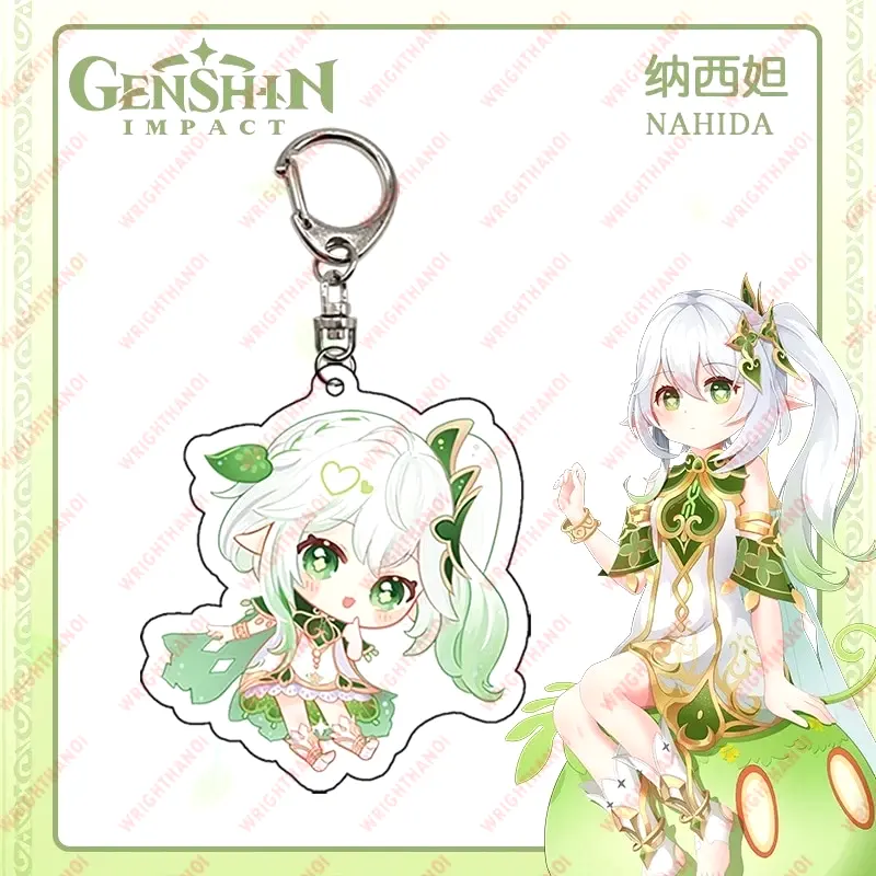 Móc Khóa Mica Anime Keychain Genshin Impact Grass God Nahida, Mica Trong Suốt In 2 Mặt, Kích Thước 5cm , Trang Trí Treo Cặp, Balo 4 Móc Khóa Mica Anime Keychain Genshin Impact Grass God Nahida, Mica Trong Suốt In 2 Mặt, Kích Thước 5cm , Trang Trí Treo Cặp, Balo 3