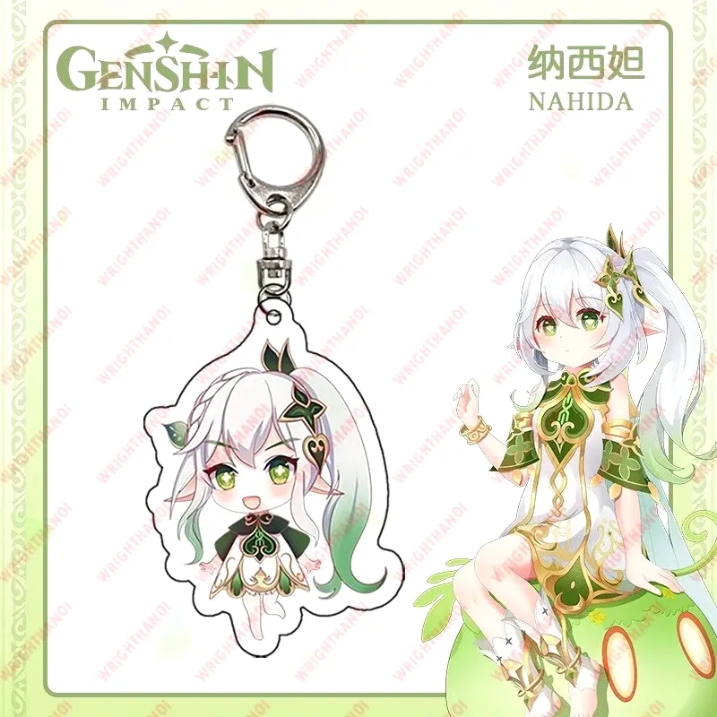 Móc Khóa Mica Anime Keychain Genshin Impact Grass God Nahida, Mica Trong Suốt In 2 Mặt, Kích Thước 5cm , Trang Trí Treo Cặp, Balo 5 Móc Khóa Mica Anime Keychain Genshin Impact Grass God Nahida, Mica Trong Suốt In 2 Mặt, Kích Thước 5cm , Trang Trí Treo Cặp, Balo 4