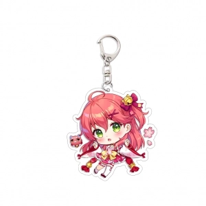 Móc Khóa Mica Hololive VTuber Nhân Vật Suisei, Fubuki, Okayu, Korone, Pekora, Rushia, Marine, Gura Dễ Thương Trang Trí Mica Trong Suốt In 2 Mặt, Kích Thước 5cm , Trang Trí Treo Cặp, Balo