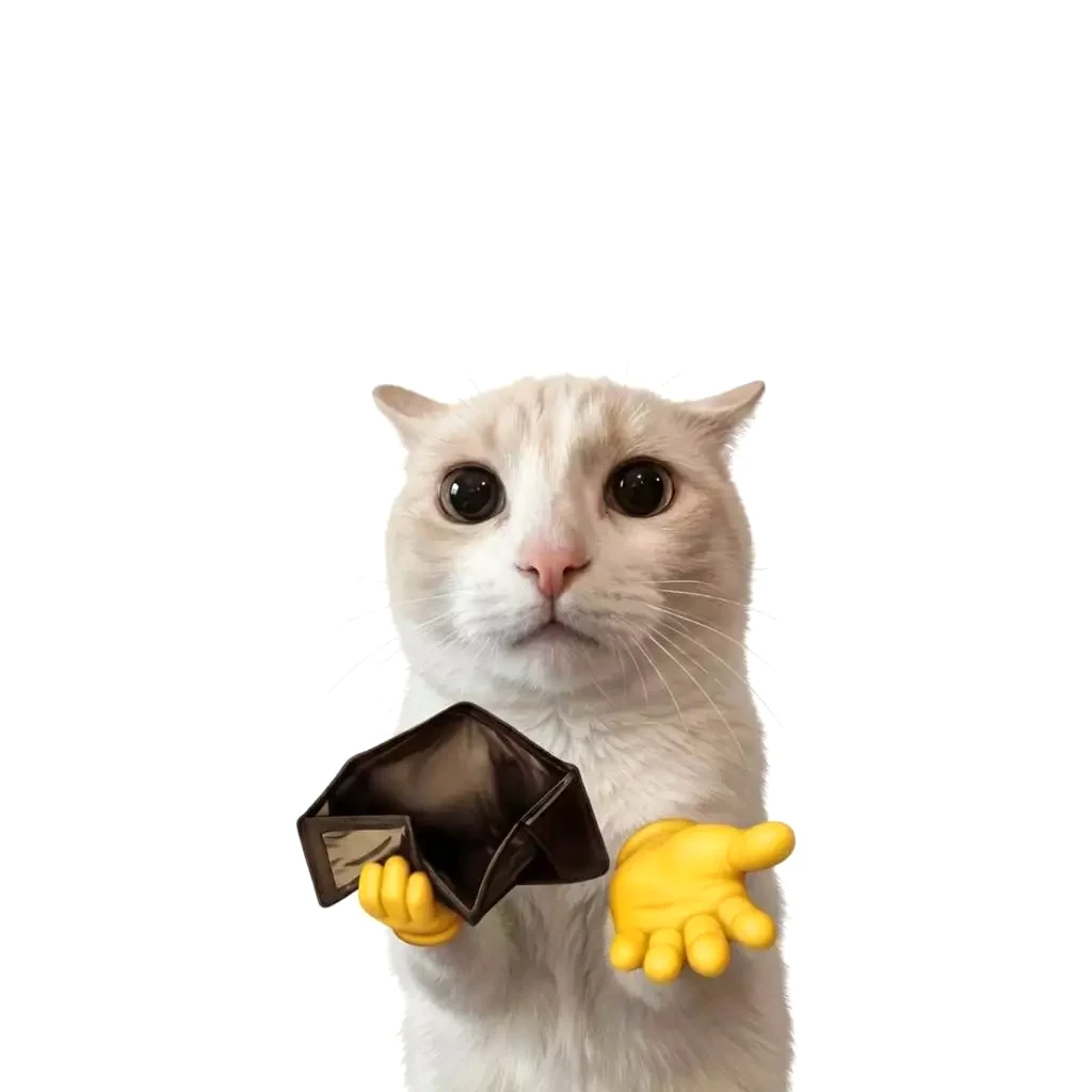 Móc Khóa Mica Meme Chú Mèo Mắt Long Lanh Cầm Ví Trống Rỗng Ngửa Tay Xin Cứu Trợ Tài Chính Cuối Tháng 8 Móc Khóa Mica Meme Chú Mèo Mắt Long Lanh Cầm Ví Trống Rỗng Ngửa Tay Xin Cứu Trợ Tài Chính Cuối Tháng 7