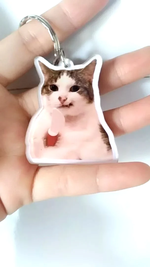 Móc Khoá Mica Trong 2 Mặt Mèo Meme Cute Đáng Yêu, Móc Khóa Treo Cặp. Balo In Theo Yêu Cầu 5 Móc Khoá Mica Trong 2 Mặt Mèo Meme Cute Đáng Yêu, Móc Khóa Treo Cặp. Balo In Theo Yêu Cầu 4