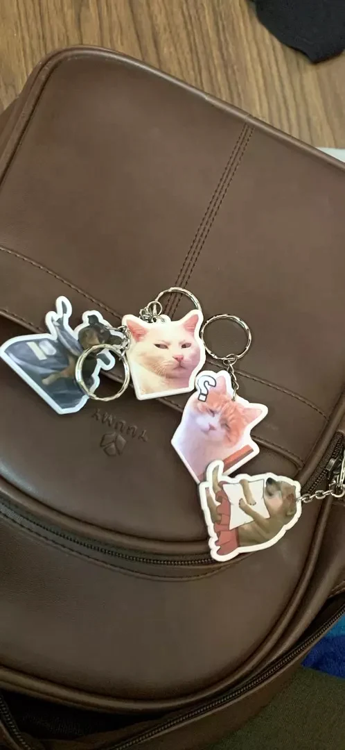 Móc Khoá Mica Trong 2 Mặt Mèo Meme Cute Đáng Yêu, Móc Khóa Treo Cặp. Balo In Theo Yêu Cầu 1 Móc Khoá Mica Trong 2 Mặt Mèo Meme Cute Đáng Yêu, Móc Khóa Treo Cặp. Balo In Theo Yêu Cầu