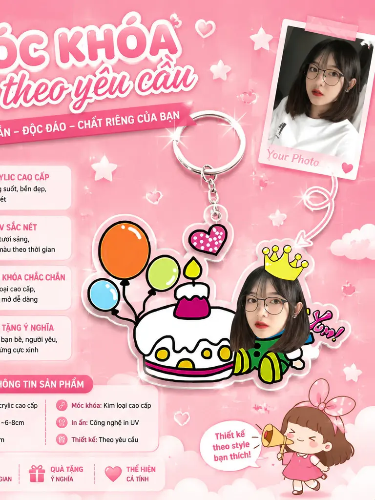 Móc Khóa Một Người In Theo Yêu Cầu Ghép Mặt Đáng Yêu Dễ Thương Có Hộp Quà Tặng Cho Bạn Trai Bạn Gái Người Yêu, Làm Theo Yêu Cầu, Chất Liệu Mica Trong Suốt In 2 Mặt, Kích Thước 5cm , Trang Trí Treo Cặp, Balo 3 Móc Khóa Một Người In Theo Yêu Cầu Ghép Mặt Đáng Yêu Dễ Thương Có Hộp Quà Tặng Cho Bạn Trai Bạn Gái Người Yêu, Làm Theo Yêu Cầu, Chất Liệu Mica Trong Suốt In 2 Mặt, Kích Thước 5cm , Trang Trí Treo Cặp, Balo 2