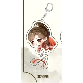 Móc Khoá Mysterious Lotus Casebook Liên Hoa Lâu Anime Lý Tương Di Địch Phi Thanh , Mica Trong Suốt In 2 Mặt, Kích Thước 5cm , Trang Trí Treo Cặp, Balo 1