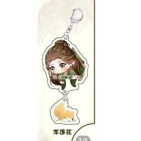 Móc Khoá Mysterious Lotus Casebook Liên Hoa Lâu Anime Lý Tương Di Địch Phi Thanh , Mica Trong Suốt In 2 Mặt, Kích Thước 5cm , Trang Trí Treo Cặp, Balo
