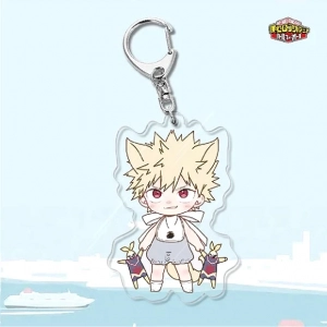 Móc Khoá Ngoại Vi Acrylic Móc Khóa My Hero Academia 2 Midoriya Izuku Khuôn Viên Trường Sán, Mica Trong Suốt In 2 Mặt, Kích Thước 5cm , Trang Trí Treo Cặp, Balo