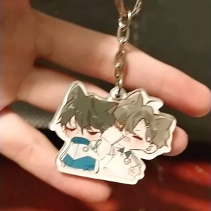 Móc Khóa Ngụy Trang Học Tra Anime Chibi Game Xinh Xắn, Chất Liệu Mica Trong Suốt In 2 Mặt, Kích Thước 5cm , Trang Trí Treo Cặp, Balo 1