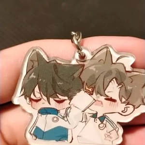 Móc Khóa Ngụy Trang Học Tra Anime Chibi Game Xinh Xắn, Chất Liệu Mica Trong Suốt In 2 Mặt, Kích Thước 5cm , Trang Trí Treo Cặp, Balo