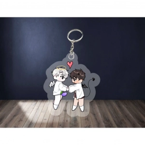 Móc Khóa Nhân Vật Boy Love Manwah OTP Chibi Anime Dễ Thương 5cm In Theo Yêu Cầu Quà Tặng Cho Bạn Bè Người Yêu, Làm Theo Yêu Cầu, Chất Liệu Mica Trong Suốt In 2 Mặt, Kích Thước 5cm , Trang Trí Treo Cặp, Balo 1