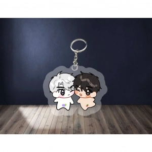 Móc Khóa Nhân Vật Boy Love Manwah OTP Chibi Anime Dễ Thương 5cm In Theo Yêu Cầu Quà Tặng Cho Bạn Bè Người Yêu, Làm Theo Yêu Cầu, Chất Liệu Mica Trong Suốt In 2 Mặt, Kích Thước 5cm , Trang Trí Treo Cặp, Balo