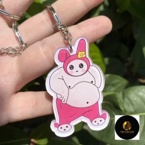 Móc Khoá Nhân Vật Hoạt Hình Bụng Bự Dễ Thương , Chất Liệu Mica Trong Suốt In 2 Mặt, Kích Thước 5cm , Trang Trí Treo Cặp, Balo Chất Liệu Mica Trong Suốt In 2 Mặt, Kích Thước 5cm , Trang Trí Treo Cặp, Balo