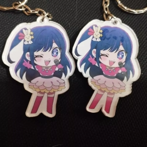 Móc Khóa Oshi No Ko Chibi, Keychain Anime Đứa Con Của Thần Tượng Nhân Vật Ai Hoshino, Aquamarine, Ruby, Kana, Akane 1