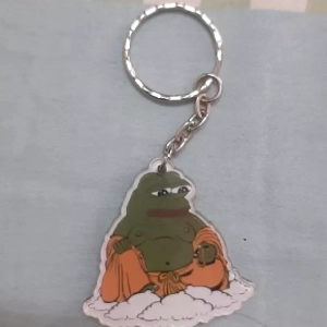 Móc Khoá Pepe Nhiều Màu , Mica Trong Suốt In 2 Mặt, Kích Thước 5cm , Trang Trí Treo Cặp, Balo 1