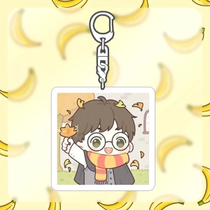 Móc Khóa Phim HARRY POTTER Ver CHIBI VUÔNG Anime Chibi Game Làm Quà Tặng Bạn Bè, Chất Liệu Mica Trong Suốt In 2 Mặt, Kích Thước 5cm , Trang Trí Treo Cặp, Balo