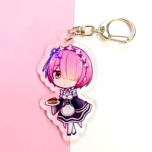 Móc Khóa Re:zero Bắt Đầu Lại Ở Thế Giới Khác Ver Cầm Đồ Quà Tặng Xinh Xắn Dễ Thương 1