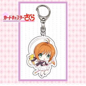 Móc Khóa Sakura Thủ Lĩnh Dễ Thương In Hình Anime Chibi, Theo Yêu Cầu Mica Trong Suốt In 2 Mặt , Trang Trí Treo Cặp, Balo 1