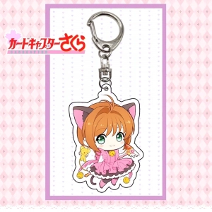 Móc Khóa Sakura Thủ Lĩnh Dễ Thương In Hình Anime Chibi, Theo Yêu Cầu Mica Trong Suốt In 2 Mặt , Trang Trí Treo Cặp, Balo