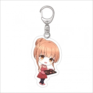 Móc Khóa Shiina Mahiru Phim The Angel Next Door Spoils Me Rotten Dễ Thương Làm Theo Yêu Cầu, Chất Liệu Mica Trong Suốt In 2 Mặt, Kích Thước 5cm , Trang Trí Treo Cặp, Balo 1