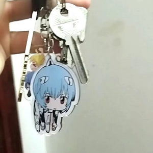 Móc Khoá Shin Seiki Evangelion Ikari Shinji Chibi Móc Khoá Quà Lưu Niệm Móc Khoá Phụ Kiện Móc Khoá Bằng Arcrylic Dễ Thương Trang Trí Mica Trong Suốt In 2 Mặt, Kích Thước 5cm , Trang Trí Treo Cặp, Balo 1
