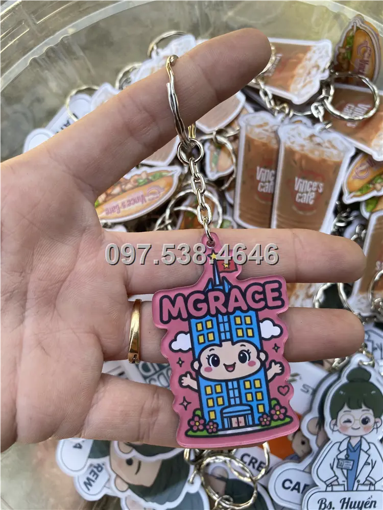 Móc Khóa Logo Treo Theo Yêu Cầu tại Hạ Long ,Quảng Ninh, Giá Xưởng, Cắt Laser, Mica Trong Suốt Dày 4mm , kích thước 4.5x5.5 cm , Giá Tận Gốc, Free Ship Từ 30 Cái 1 Móc Khóa Logo Treo Theo Yêu Cầu tại Hạ Long ,Quảng Ninh, Giá Xưởng, Cắt Laser, Mica Trong Suốt Dày 4mm , kích thước 4.5x5.5 cm , Giá Tận Gốc, Free Ship Từ 30 Cái