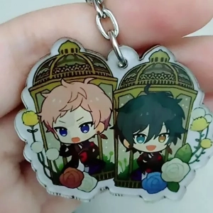 Móc Khóa Thần Tượng Giấc Mơ Lễ Hội ES Sakuma Rinzuki Anime Ngoại Vi Hai Chiều Hoạt Hình Acrylic Mặt Dây Chuyền Mặt Dây Chuyền Móc Chất Liệu Mica Trong Suốt In 2 Mặt, Kích Thước 5cm , Trang Trí Treo Cặp, Balo