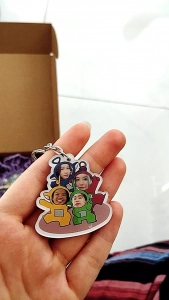 Móc Khóa Theo Yêu Cầu Quà Lưu Niệm In Hình Chibi Cute Cặp Đôi Nhóm 4 Người In Theo Yêu Cầu Quà Tặng Cho Bạn Bè Người Yêu, Làm Theo Yêu Cầu, Chất Liệu Mica Trong Suốt In 2 Mặt, Kích Thước 5cm , Trang Trí Treo Cặp, Balo