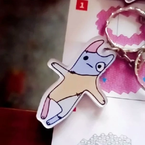 Móc Khóa Thúi Nong Nao Cắt Mika Bé Của Nanon & Ohm - Bad Buddy, Theo Yêu Cầu Mica Trong Suốt In 2 Mặt , Trang Trí Treo Cặp, Balo 1