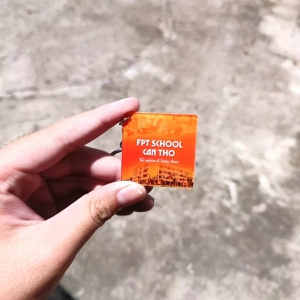 MÓC KHÓA TRƯỜNG THPT, THPT CHUYÊN, MÓC KHÓA MICA IN THEO YÊU CẦU 2 MẶT BÓNG XINH XẮN, QUÀ TẶNG Ý NGHĨA