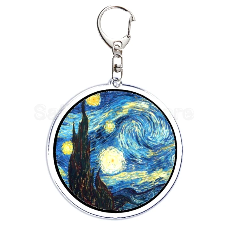 Móc Khóa Vincent Van Gogh Oil Painting Tranh Sơn Dầu Đêm Đầy Sao Hoa Hướng Dương, Trang Trí Treo Cặp, Balo In Theo Yêu Cầu 3 Móc Khóa Vincent Van Gogh Oil Painting Tranh Sơn Dầu Đêm Đầy Sao Hoa Hướng Dương, Trang Trí Treo Cặp, Balo In Theo Yêu Cầu 2