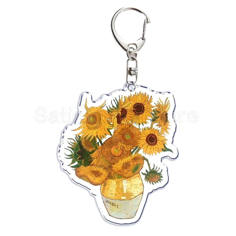 Móc Khóa Vincent Van Gogh Oil Painting Tranh Sơn Dầu Đêm Đầy Sao Hoa Hướng Dương, Trang Trí Treo Cặp, Balo In Theo Yêu Cầu 4 Móc Khóa Vincent Van Gogh Oil Painting Tranh Sơn Dầu Đêm Đầy Sao Hoa Hướng Dương, Trang Trí Treo Cặp, Balo In Theo Yêu Cầu 3