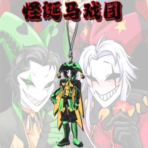 Móc Treo Dây Treo Điện Thoại Anime The Freak Circus Pierrot Phone Rope Chain Cosplay Backpack Ornament Pendant, In Theo Yêu Cầu Chất Liệu Mica Trong Suốt In 2 Mặt, Kích Thước 5cm 1