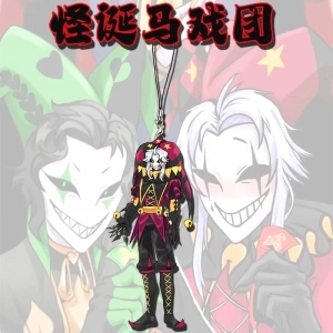 Móc Treo Dây Treo Điện Thoại Anime The Freak Circus Pierrot Phone Rope Chain Cosplay Backpack Ornament Pendant, In Theo Yêu Cầu Chất Liệu Mica Trong Suốt In 2 Mặt, Kích Thước 5cm