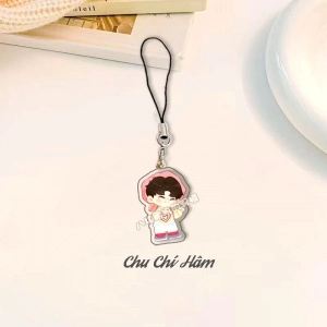 Móc Treo Dây Treo Điện Thoại Gia Tộc Tf Tf3 Dễ Thương, In Theo Yêu Cầu Chất Liệu Mica Trong Suốt In 2 Mặt, Kích Thước 5cm 1