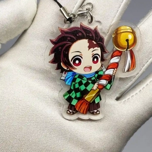 Móc Treo Dây Treo Điện Thoại Kimetsu No Yaiba Standee Demon Slayer , Phụ Kiện Điện Thoại, In Theo Yêu Cầu Chất Liệu Mica Trong Suốt In 2 Mặt, Kích Thước 5cm