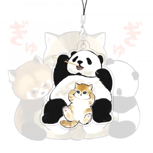 Móc Treo Dây Treo Điện Thoại Mifusand Mèo Gấu Trúc Koala Dây Acrylic Mặt Dây Chuyền Hoạt Hình Túi Quyến Rũ, In Theo Yêu Cầu Chất Liệu Mica Trong Suốt In 2 Mặt, Kích Thước 5cm
