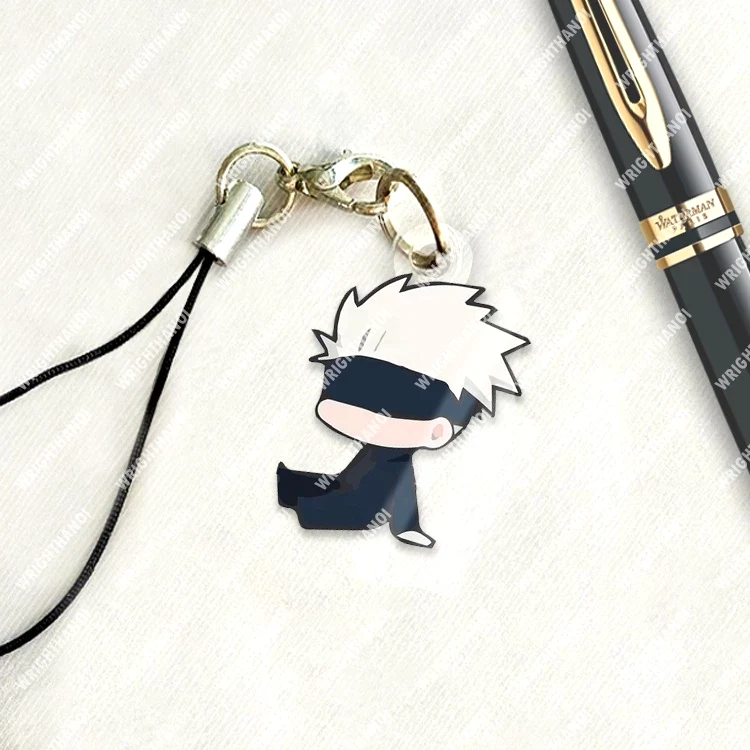 Móc Treo Điện Thoại, Dây Đeo Điện Thoại, Móc Khóa Jujutsu Kaisen Gojo Manga Anime Chibi Cute Trang Trí Điện Thoại 1
