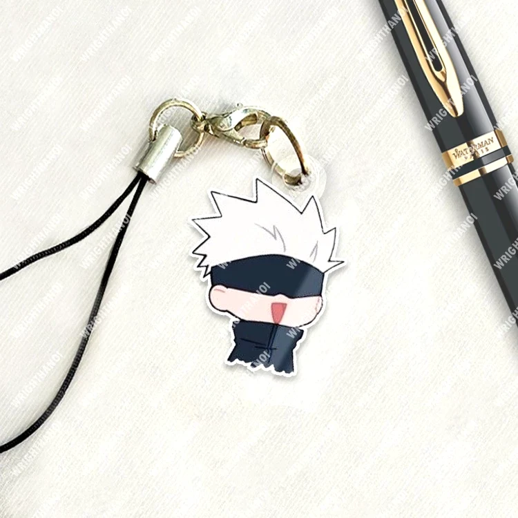 Móc Treo Điện Thoại, Dây Đeo Điện Thoại, Móc Khóa Jujutsu Kaisen Gojo Manga Anime Chibi Cute Trang Trí Điện Thoại 2