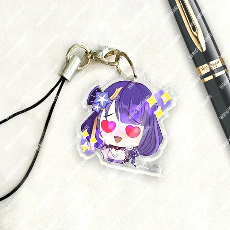 Móc Treo Điện Thoại, Dây Đeo Điện Thoại, Móc Khóa Acrylic Raiden Shogun Genshin Impact Game Anime Quà Tặng Trang Trí 3 Móc Treo Điện Thoại, Dây Đeo Điện Thoại, Móc Khóa Acrylic Raiden Shogun Genshin Impact Game Anime Quà Tặng Trang Trí 2