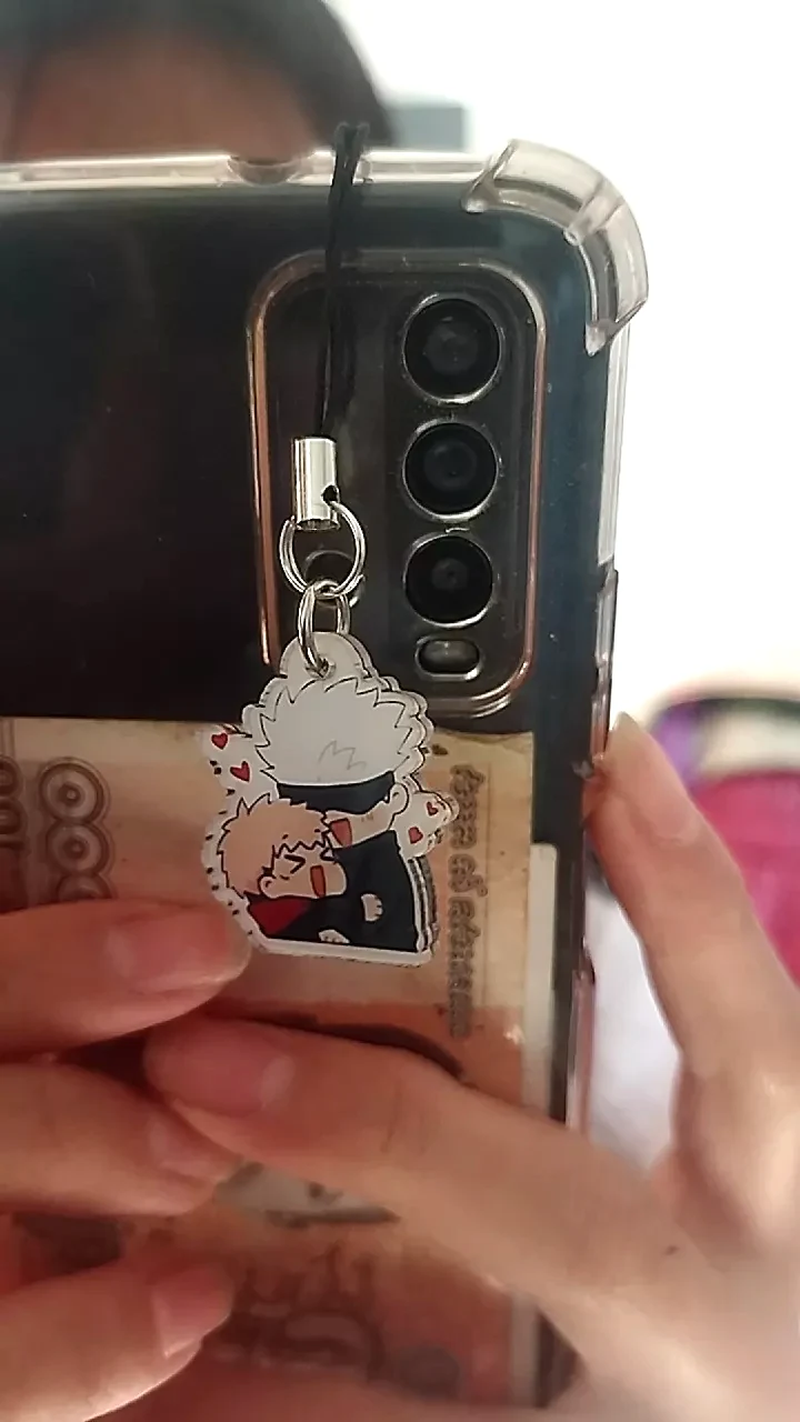 Móc Treo Điện Thoại, Dây Đeo Điện Thoại, Móc Khóa Acrylic Jujutsu Kaisen Gojo Satoru Anime Chibi Cute Theo Yêu Cầu Mica Trong Suốt In 2 Mặt , Trang Trí Treo Cặp, Balo 3
